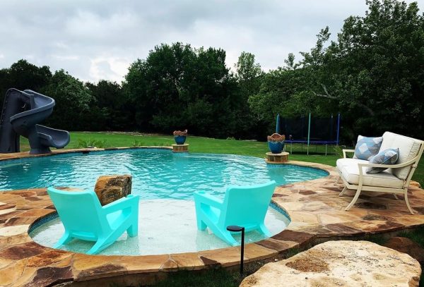 pool tanning ledge chairs